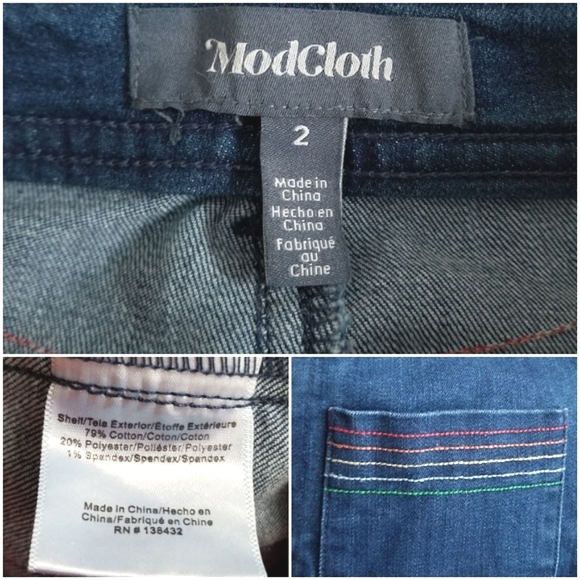 Modcloth don't forget your rainbow flare cropped jeans - Picture 8 of 10